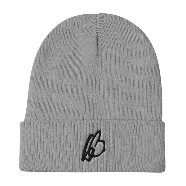 b On b Logo Embroidered Beanie