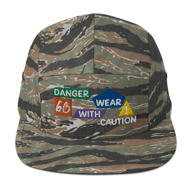 Danger Caution Five Panel Hat