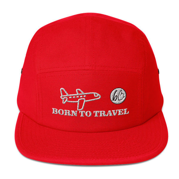 BORN TO TRAVEL Five Panel Hat