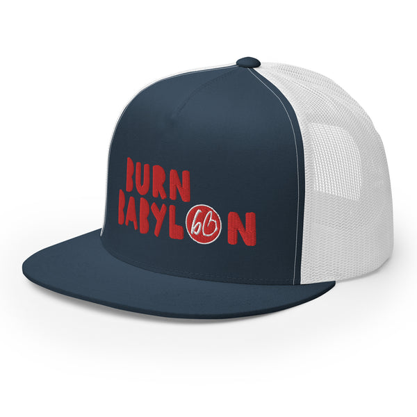 BURN BABYLON Trucker Hat