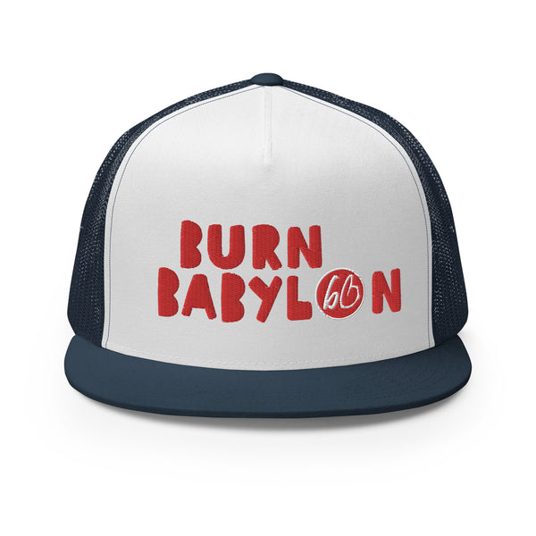 BURN BABYLON Trucker Hat