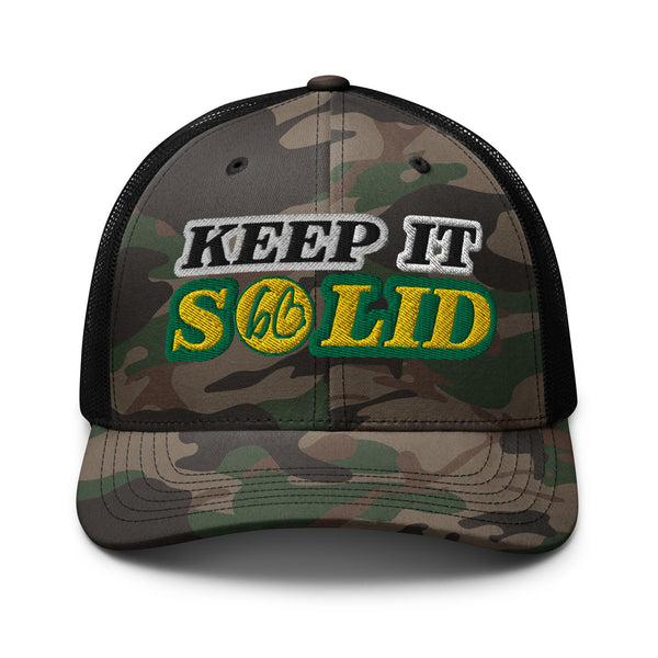 KEEP IT SOLID Camouflage Trucker Hat