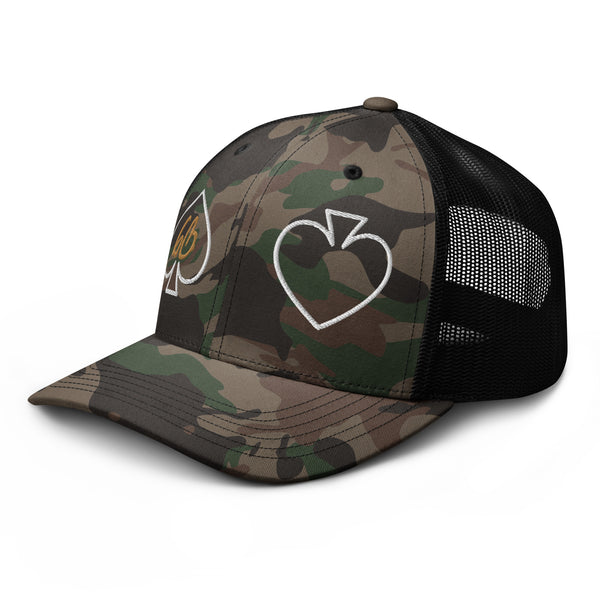 Spades bb Camouflage Trucker Hat