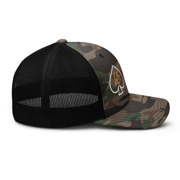 Spades bb Camouflage Trucker Hat