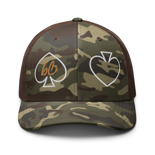 Spades bb Camouflage Trucker Hat