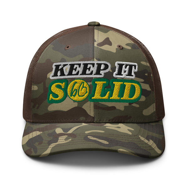 KEEP IT SOLID Camouflage Trucker Hat