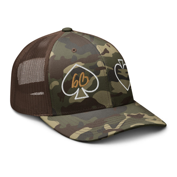 Spades bb Camouflage Trucker Hat