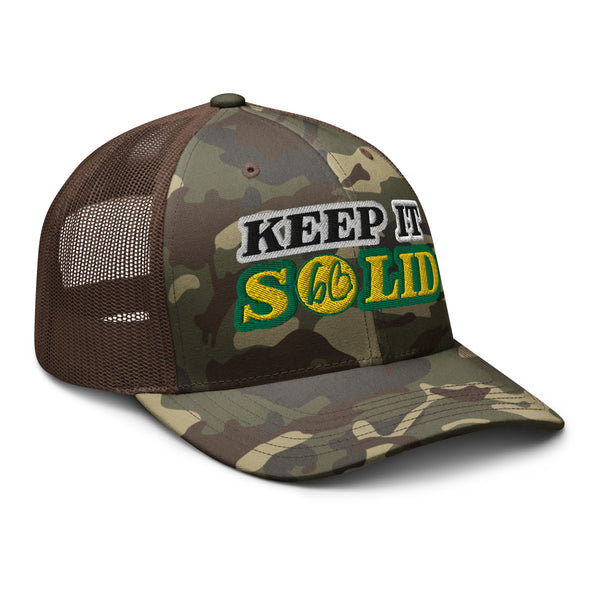 KEEP IT SOLID Camouflage Trucker Hat