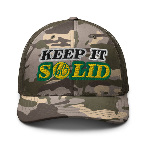 KEEP IT SOLID Camouflage Trucker Hat