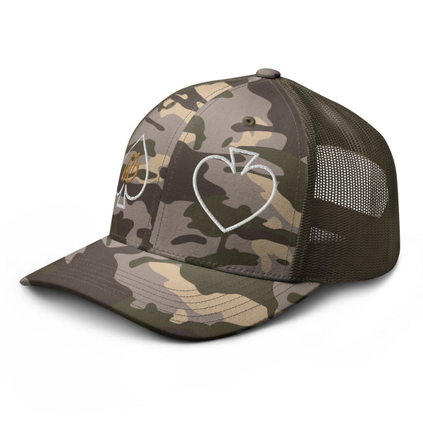 Spades bb Camouflage Trucker Hat