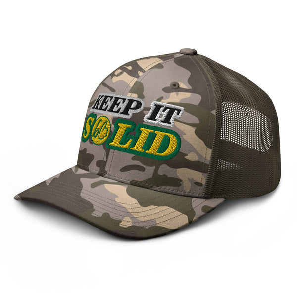 KEEP IT SOLID Camouflage Trucker Hat