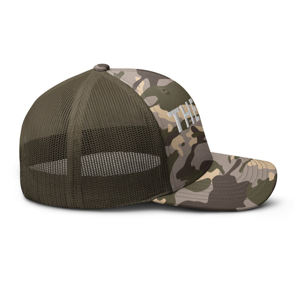 THE TOP SPOT Camouflage Trucker Hat