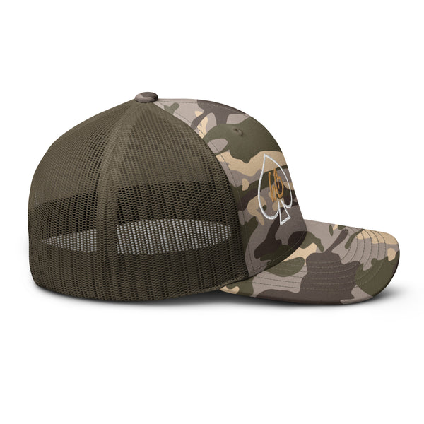 Spades bb Camouflage Trucker Hat