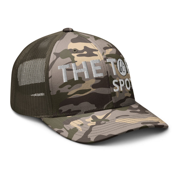 THE TOP SPOT Camouflage Trucker Hat