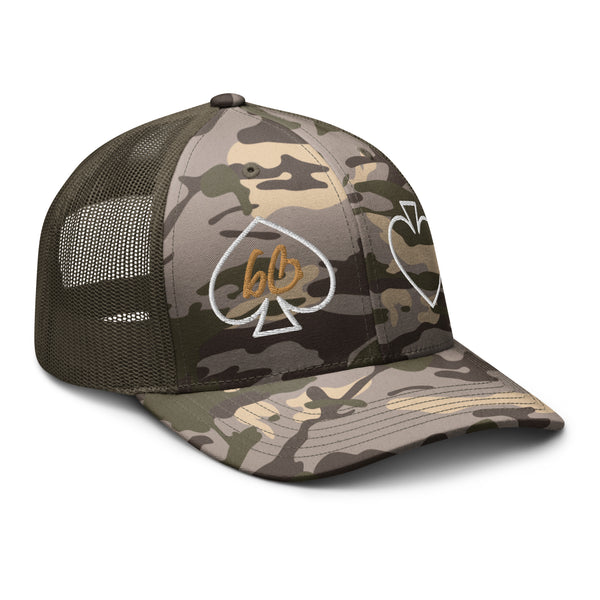 Spades bb Camouflage Trucker Hat