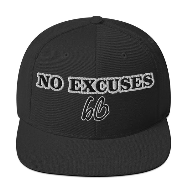 NO EXCUSES Snapback Hat