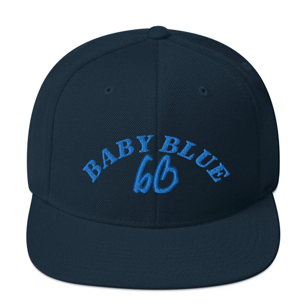 BABY BLUE bb Snapback Hat