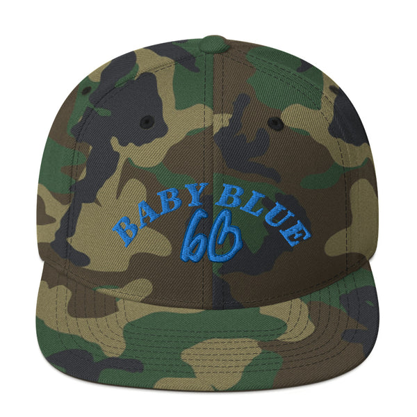 BABY BLUE bb Snapback Hat