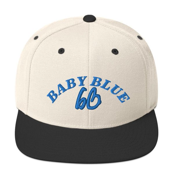 BABY BLUE bb Snapback Hat