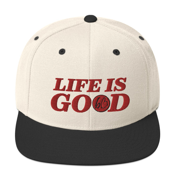 LIFE IS GOOD Snapback Hat