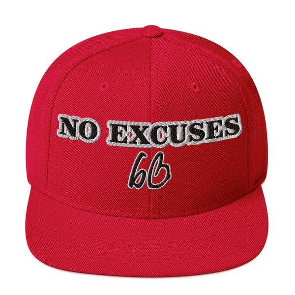 NO EXCUSES Snapback Hat