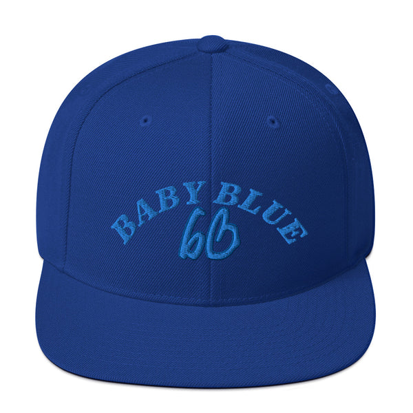 BABY BLUE bb Snapback Hat