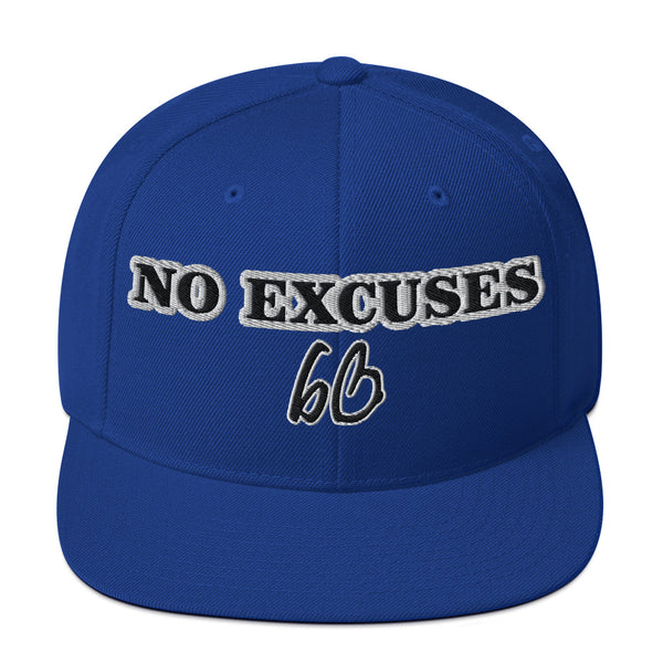 NO EXCUSES Snapback Hat