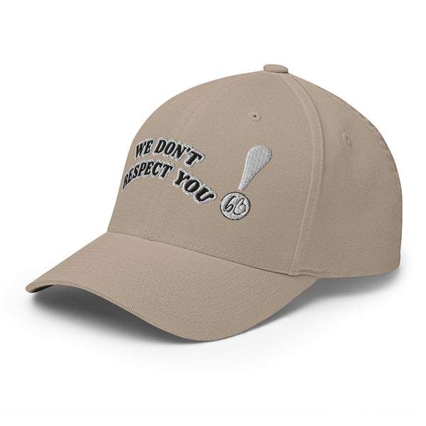 WE DON'T RESPECT YOU! Structured Twill Hat