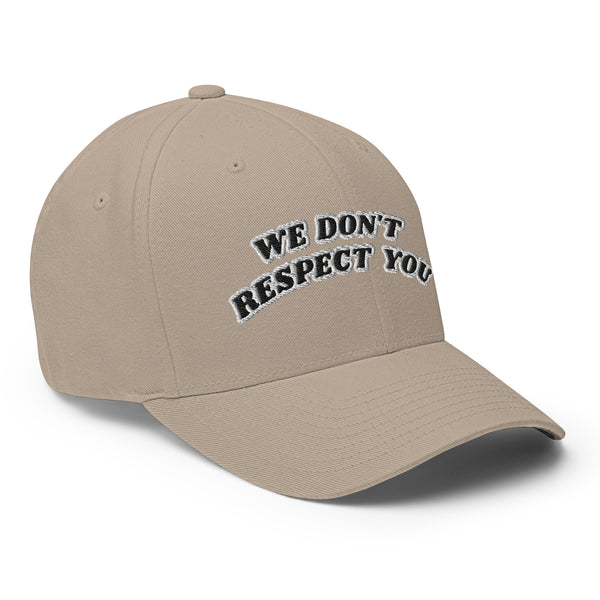 WE DON'T RESPECT YOU! Structured Twill Hat