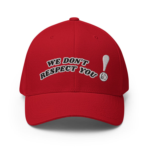 WE DON'T RESPECT YOU! Structured Twill Hat
