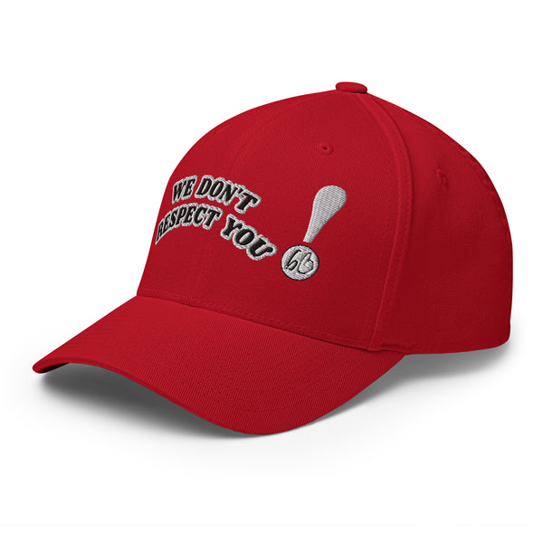 WE DON'T RESPECT YOU! Structured Twill Hat