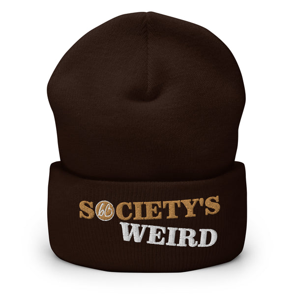 SOCIETY'S WEIRD Cuffed Beanie