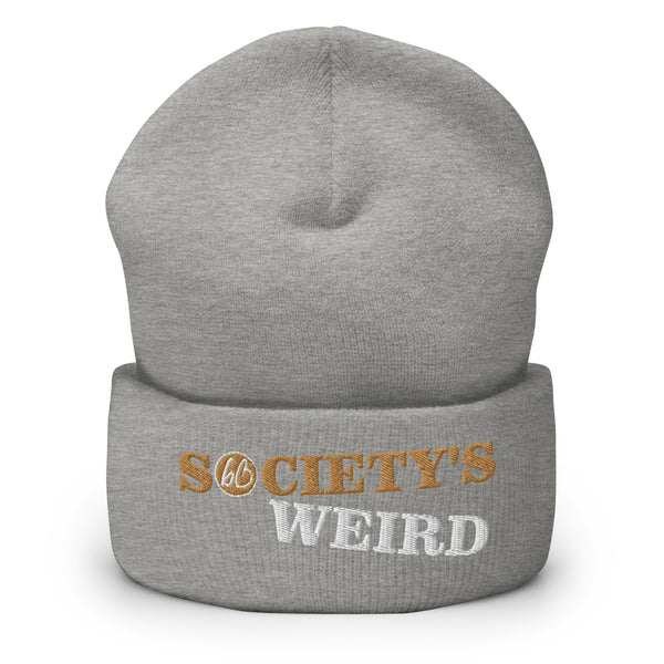 SOCIETY'S WEIRD Cuffed Beanie