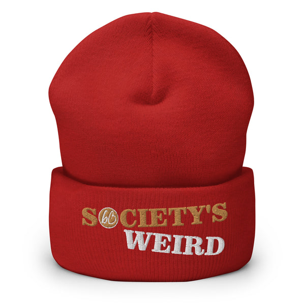 SOCIETY'S WEIRD Cuffed Beanie