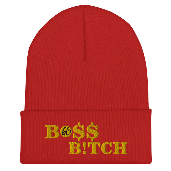 BO$$ B!TCH Cuffed Beanie