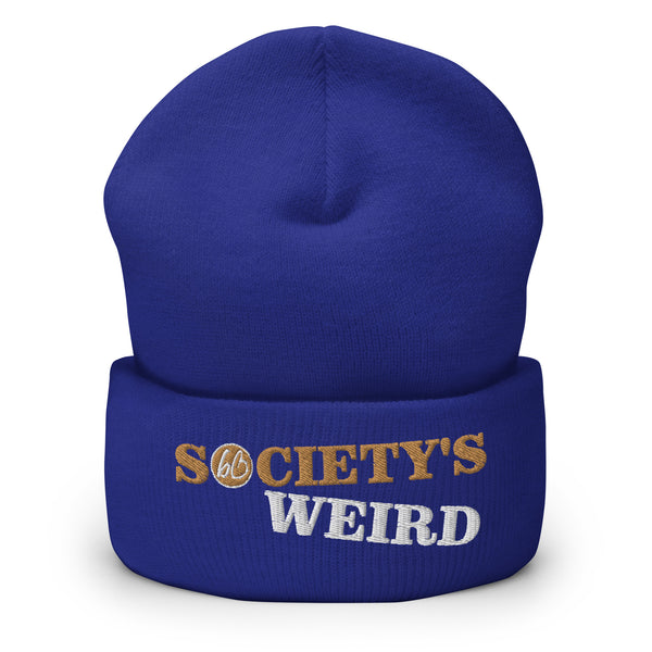 SOCIETY'S WEIRD Cuffed Beanie