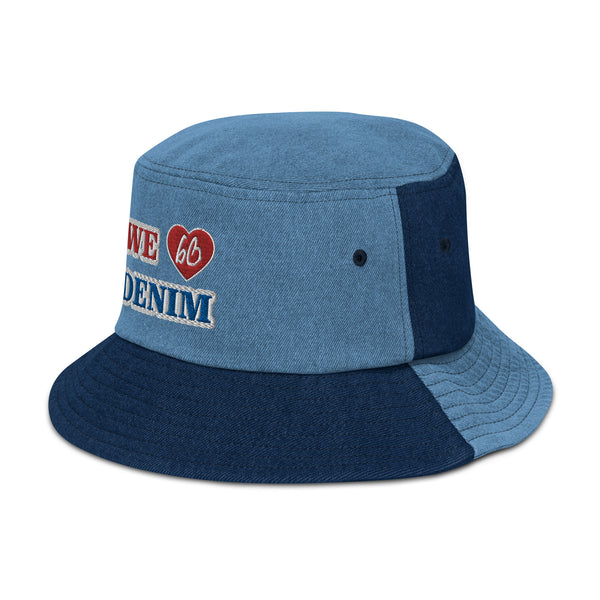 WE LOVE DENIM Bucket Hat