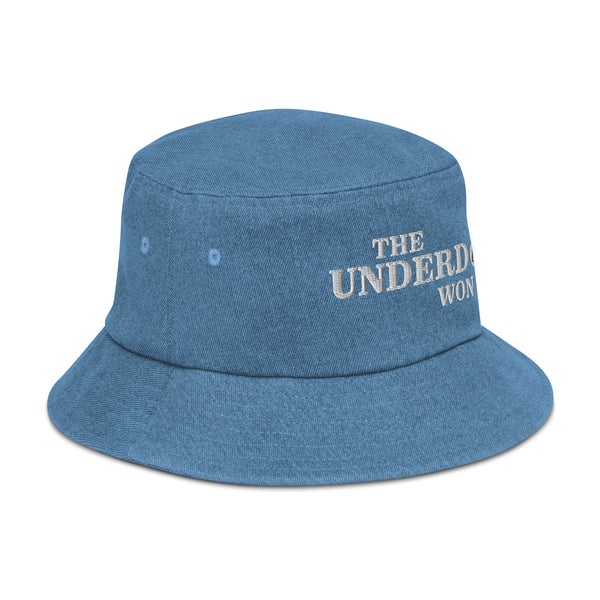 THE UNDERDOG WON Denim Bucket Hat