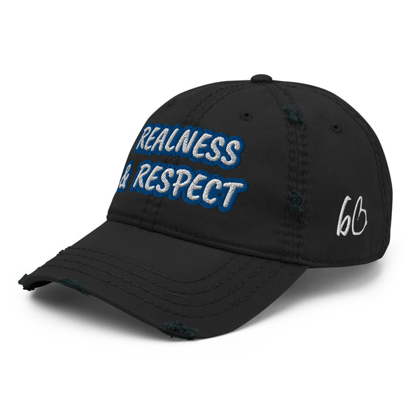 REALNESS & RESPECT Distressed Dad Hat