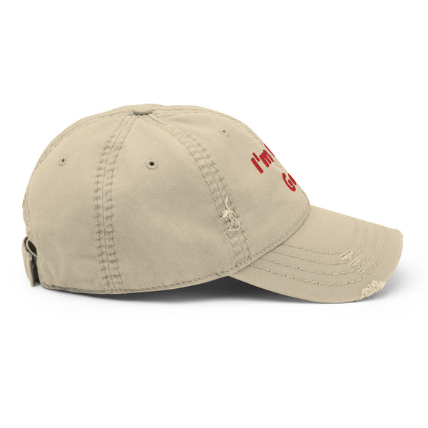 I'm On Go! Distressed Dad Hat