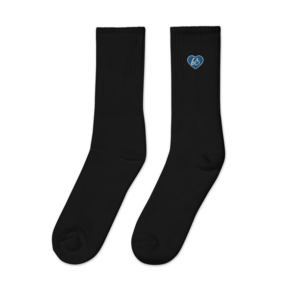 Heart bb Logo Embroidered Socks
