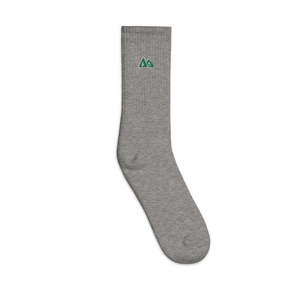 bb Mountains Embroidered Socks