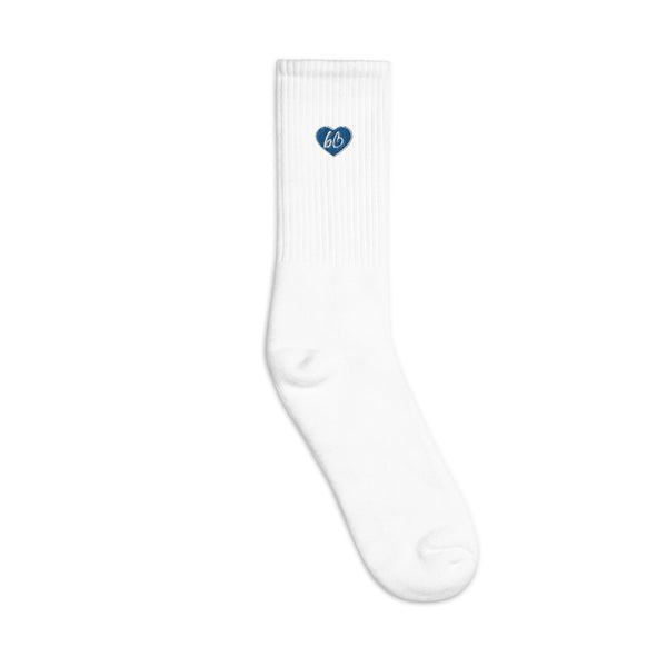 Heart bb Logo Embroidered Socks