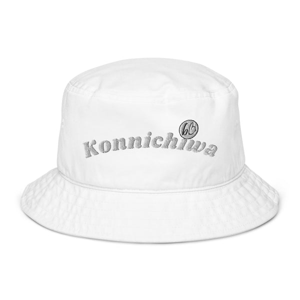 Konnichiwa Organic Bucket Hat