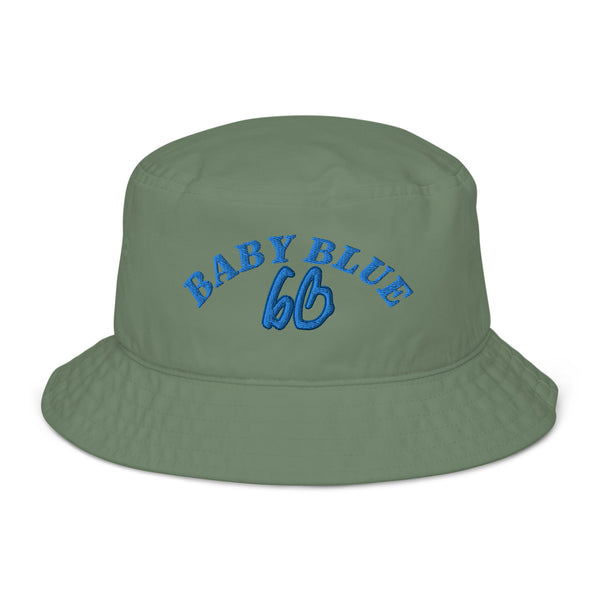 BABY BLUE bb Organic Bucket Hat