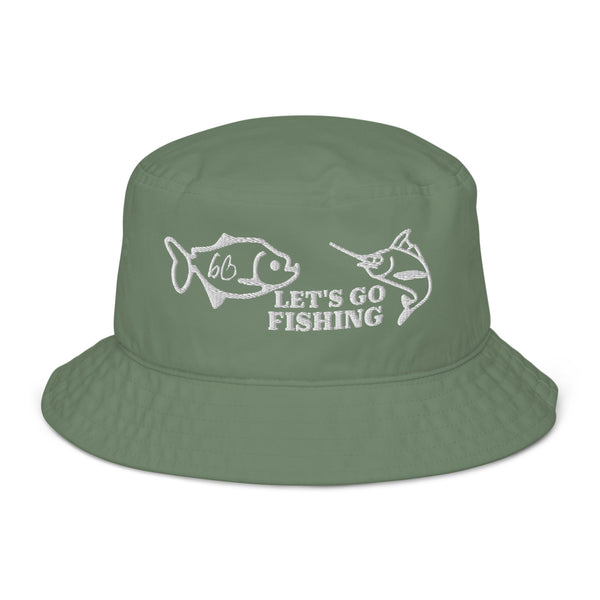 LET'S GO FISHING Organic Bucket Hat
