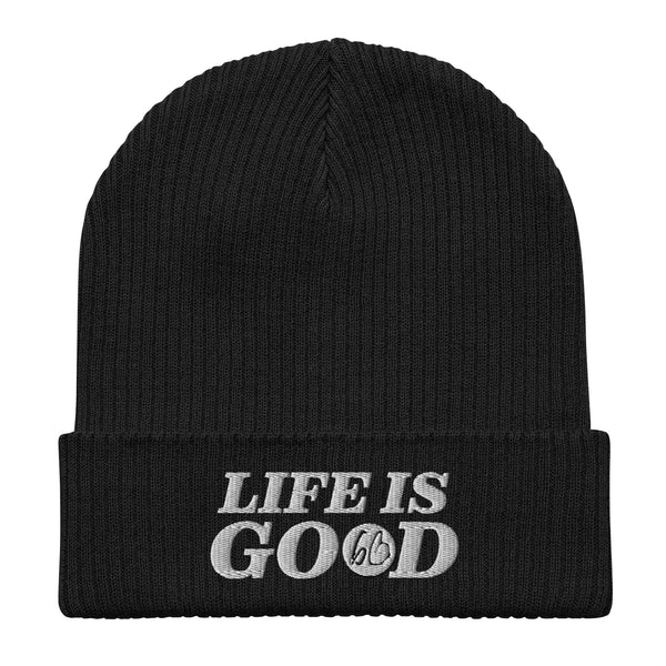 LIFE IS GOOD Organic Ribbed Beanie