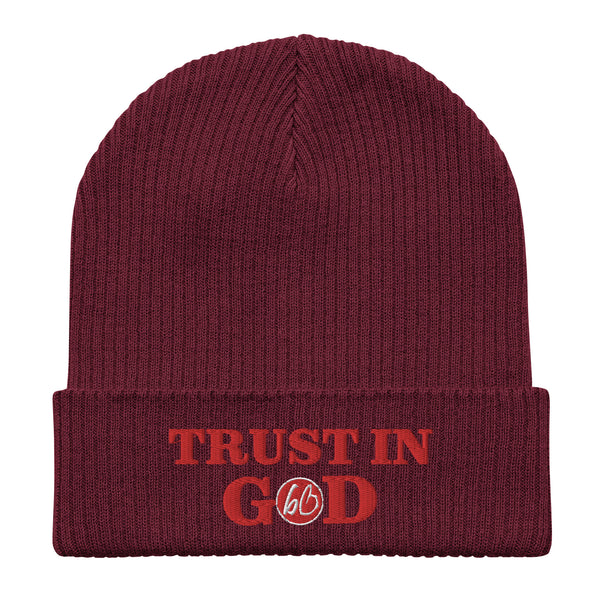 TRUST IN GOD Organic Ribbed Beanie