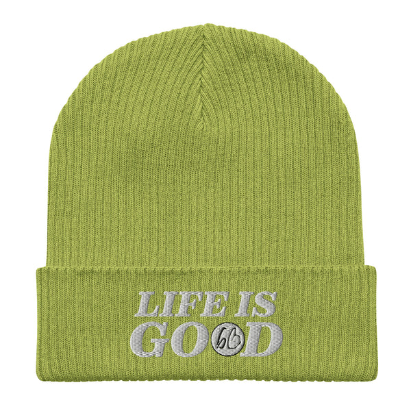 LIFE IS GOOD Organic Ribbed Beanie