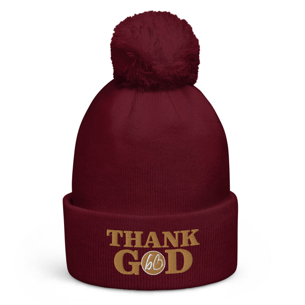 THANK GOD Pom Pom Beanie